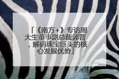 《南方+》专访周大生董事副总裁郭晋，解码珠宝巨头的核心发展优势