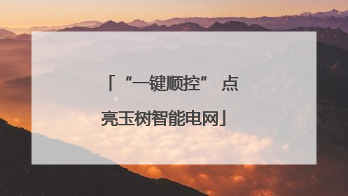“一键顺控” 点亮玉树智能电网