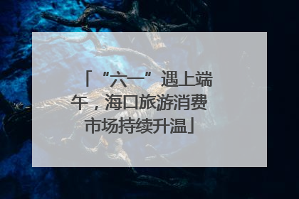 “六一”遇上端午，海口旅游消费市场持续升温