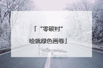 “零碳村” 绘就绿色画卷