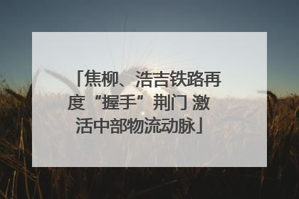 焦柳、浩吉铁路再度“握手”荆门 激活中部物流动脉