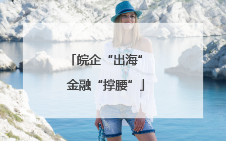 皖企“出海” 金融“撑腰”