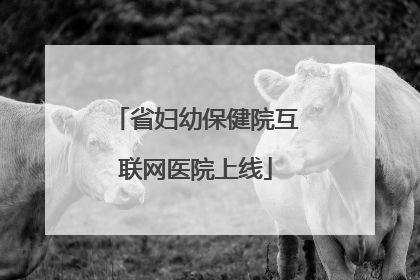 省妇幼保健院互联网医院上线