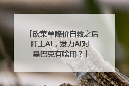 砍菜单降价自救之后盯上AI，发力AI对星巴克有啥用？