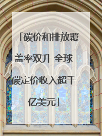 碳价和排放覆盖率双升 全球碳定价收入超千亿美元