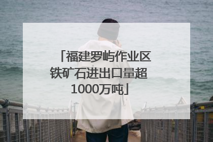 福建罗屿作业区铁矿石进出口量超1000万吨