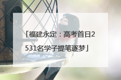 福建永定：高考首日2531名学子提笔逐梦