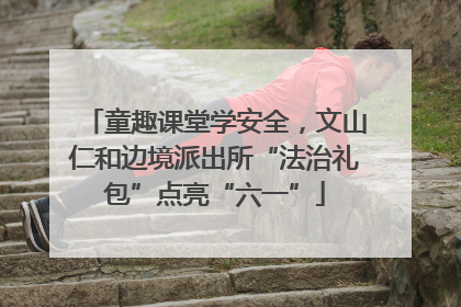 童趣课堂学安全，文山仁和边境派出所“法治礼包”点亮“六一”