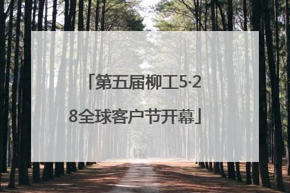 第五届柳工5·28全球客户节开幕