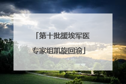 第十批援埃军医专家组凯旋回渝