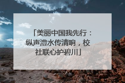 美丽中国我先行：纵声澧水传清响，校社联心护碧川