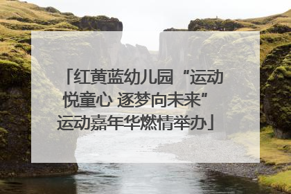 红黄蓝幼儿园“运动悦童心 逐梦向未来”运动嘉年华燃情举办