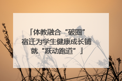 体教融合“破圈” 宿迁为学生健康成长铺就“跃动跑道”