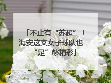 不止有“苏超”！海安这支女子球队也“足”够精彩