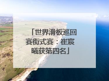 世界滑板巡回赛街式赛：崔宸曦获第四名