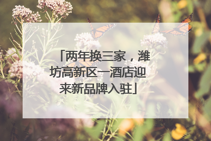 两年换三家，潍坊高新区一酒店迎来新品牌入驻