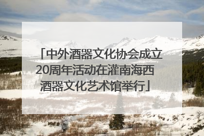 中外酒器文化协会成立20周年活动在灌南海西酒器文化艺术馆举行