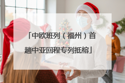 中欧班列（福州）首趟中亚回程专列抵榕