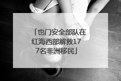 也门安全部队在红海西部解救177名非洲移民