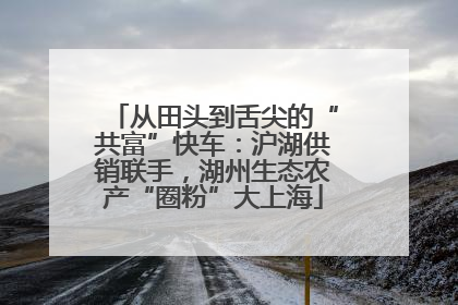 从田头到舌尖的“共富”快车：沪湖供销联手，湖州生态农产“圈粉”大上海