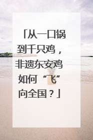从一口锅到千只鸡，非遗东安鸡如何“飞”向全国？