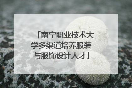 南宁职业技术大学多渠道培养服装与服饰设计人才