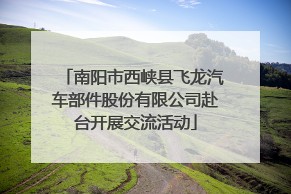 南阳市西峡县飞龙汽车部件股份有限公司赴台开展交流活动