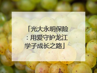 光大永明保险：用爱守护龙江学子成长之路