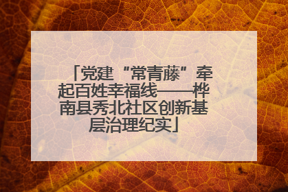 党建“常青藤”牵起百姓幸福线——桦南县秀北社区创新基层治理纪实