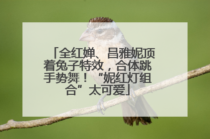 全红婵、昌雅妮顶着兔子特效，合体跳手势舞！“妮红灯组合”太可爱