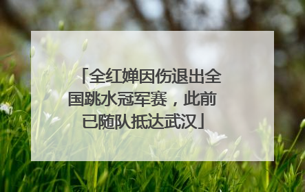 全红婵因伤退出全国跳水冠军赛，此前已随队抵达武汉