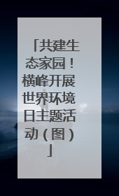 共建生态家园！横峰开展世界环境日主题活动（图）