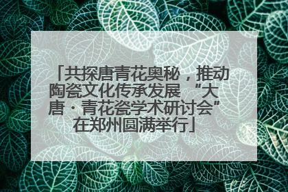 共探唐青花奥秘，推动陶瓷文化传承发展 “大唐・青花瓷学术研讨会”在郑州圆满举行