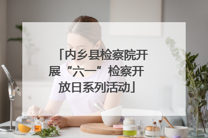 内乡县检察院开展“六一”检察开放日系列活动