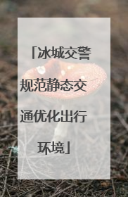 冰城交警规范静态交通优化出行环境