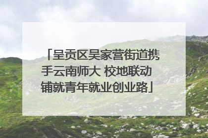 呈贡区吴家营街道携手云南师大 校地联动铺就青年就业创业路