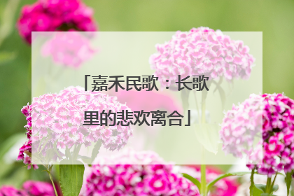 嘉禾民歌：长歌里的悲欢离合