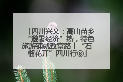 四川兴文：高山苗乡“避暑经济”热，特色旅游铺就致富路丨“石榴花开”四川行⑧