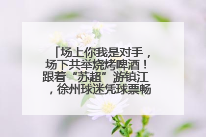 场上你我是对手，场下共举烧烤啤酒！跟着“苏超”游镇江，徐州球迷凭球票畅游名山胜景