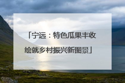 宁远：特色瓜果丰收绘就乡村振兴新图景