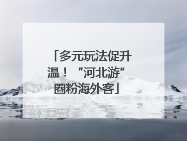 多元玩法促升温！“河北游”圈粉海外客