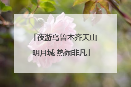 夜游乌鲁木齐天山明月城 热闹非凡