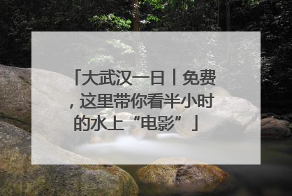 大武汉一日︱免费，这里带你看半小时的水上“电影”