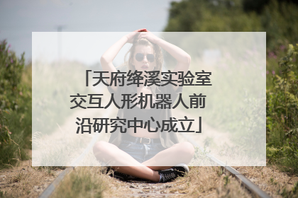 天府绛溪实验室交互人形机器人前沿研究中心成立