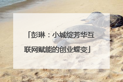 彭琳：小城绽芳华互联网赋能的创业蝶变