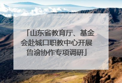 山东省教育厅、基金会赴城口职教中心开展鲁渝协作专项调研
