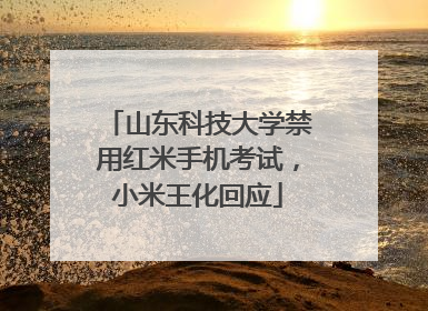 山东科技大学禁用红米手机考试，小米王化回应