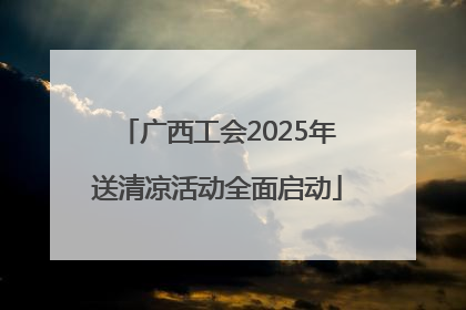 广西工会2025年送清凉活动全面启动