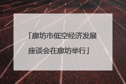 廊坊市低空经济发展座谈会在廊坊举行