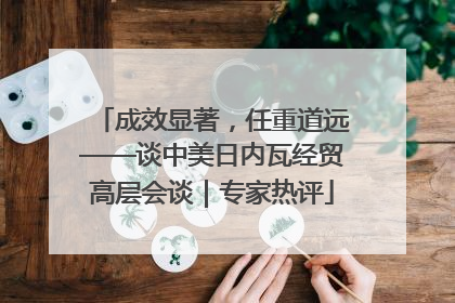 成效显著，任重道远——谈中美日内瓦经贸高层会谈｜专家热评